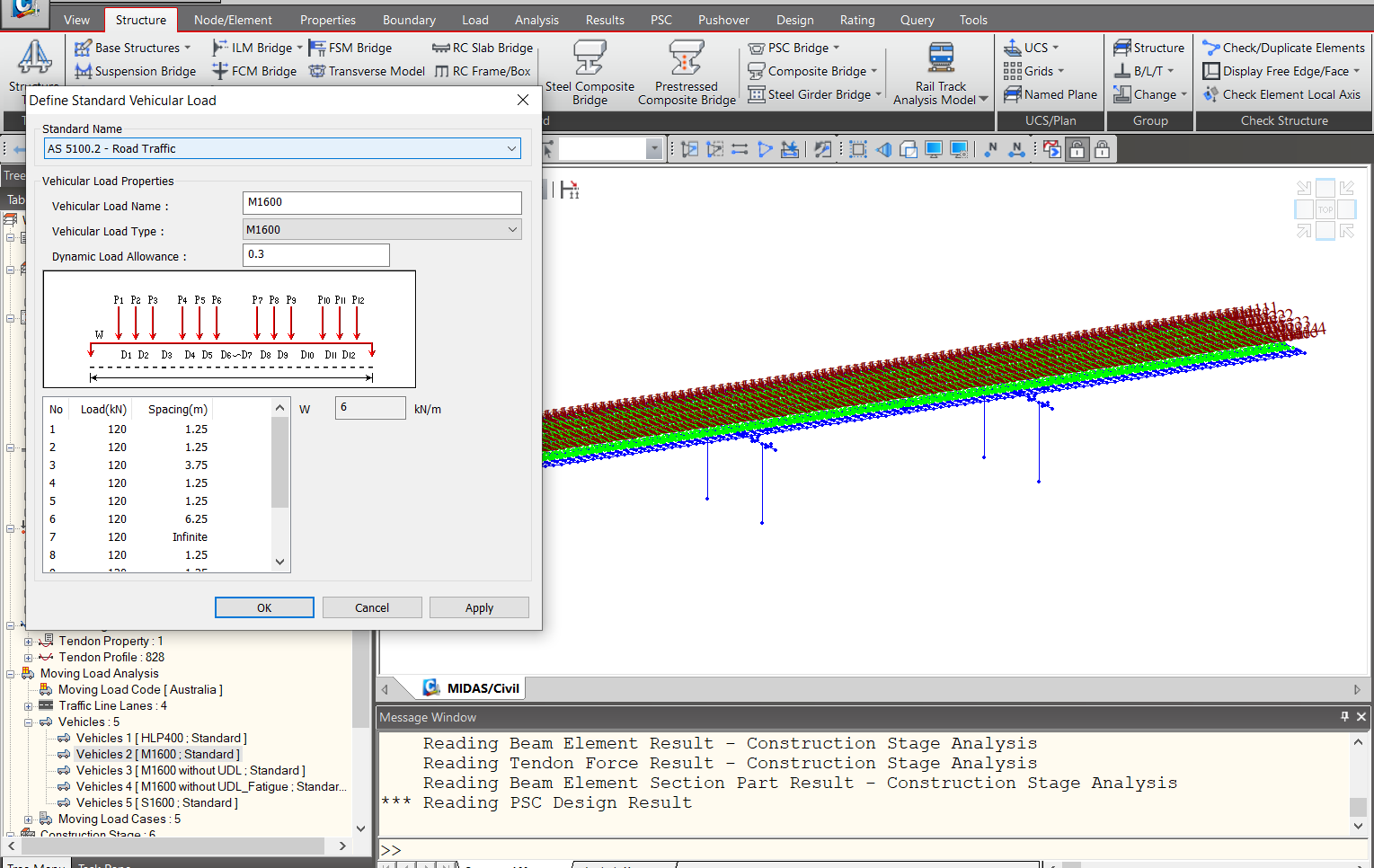 Super TGirder Bridge Design as per AS 5100